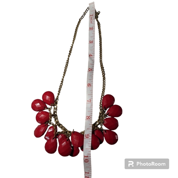 Bead Necklace with Red, Blue-eye Beaded Bracelet. - Picture 6 of 10